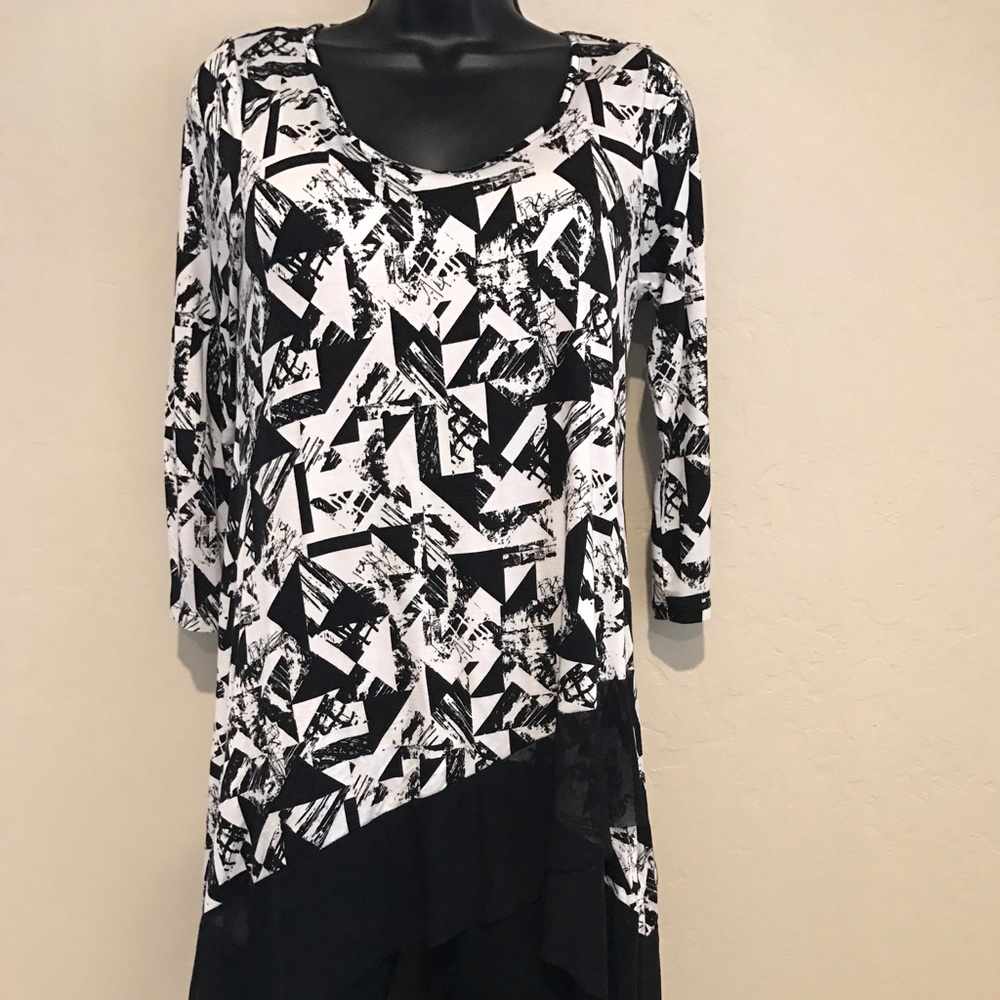 Cupio tunic dress asymmetrical hem small EUC